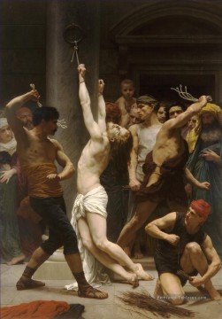 La Flagellation du Christ William Adolphe Bouguereau Nu Peinture à l'huile